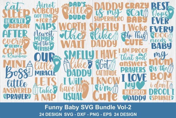 24 Funny Baby SVG Bundle Vol-2: Graphics and Crafts Review