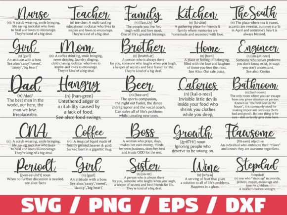 Funny Definition SVG Bundle Cut File: A Designer’s Review for Graphics and Crafts Projects