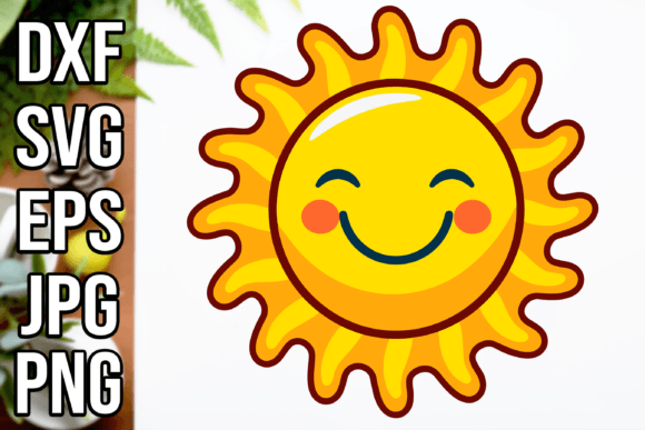 Funny Sun Svg Graphics for Crafts and Branding