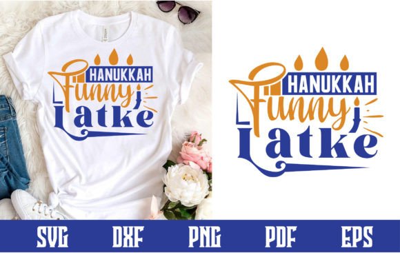 Hanukkah Funny Latke Svg Design Graphics for Crafts