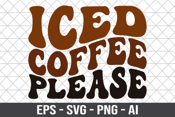 Iced Coffee Please Retro SVG Graphics and Crafts Review