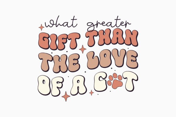 Retro Funny Cat SVG Design Cat Love Gift Graphics