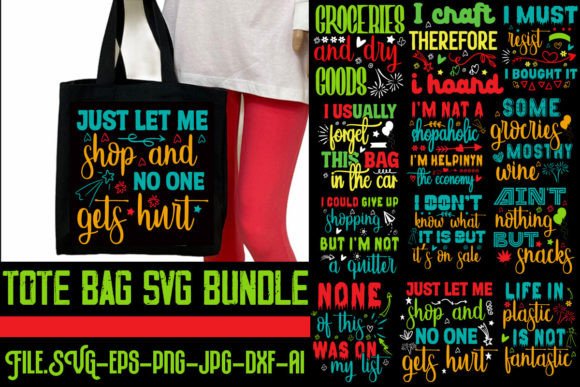 Tote Bag SVG Bundle,20 Designs Graphics and Crafts
